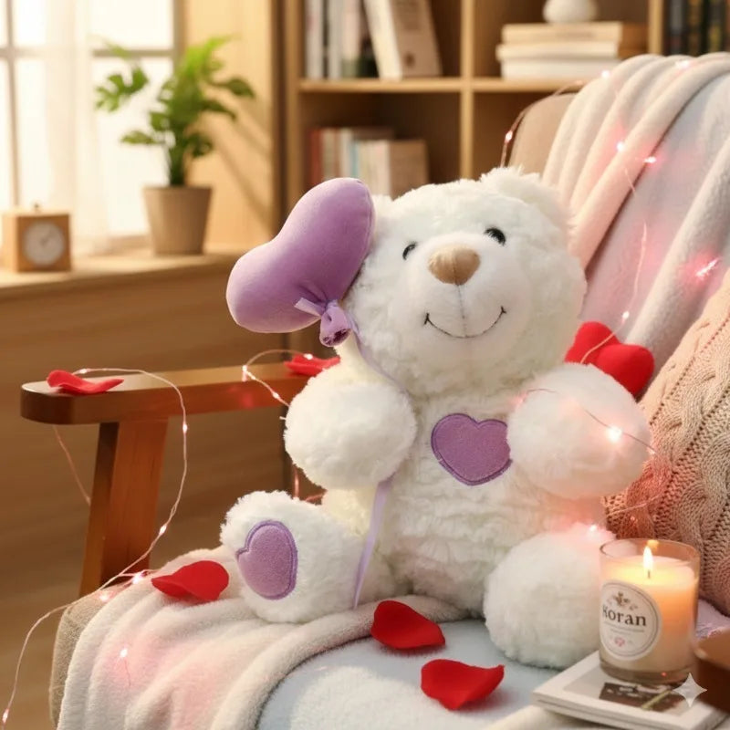 1/2PCS 23cm Cute Heart Teddy Bear Plush Toy New Style Stuffed Bear Doll Romantic Valentine Wedding Gift Soft Plush Figure