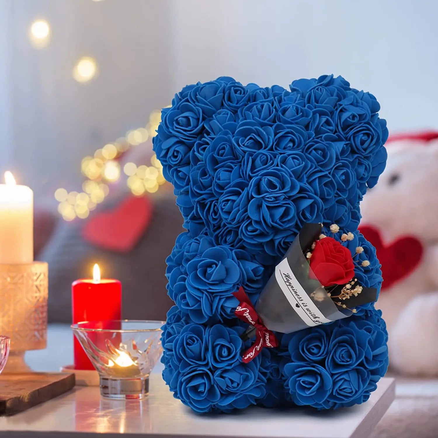 2024 New Artificial Flower Eternal Rose Teddy Bear for Mom Mother's Day Birthday Valentine's Day Anniversary Gifts & Decorations