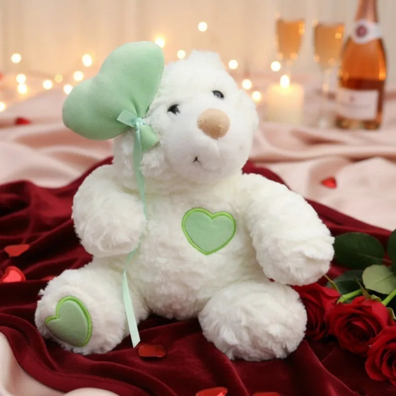 1/2PCS 23cm Cute Heart Teddy Bear Plush Toy New Style Stuffed Bear Doll Romantic Valentine Wedding Gift Soft Plush Figure